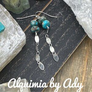 🤠🌙🌊  Dreamcatcher & Turquoise Feather Dangles — Coastal Cowgirl Spirit